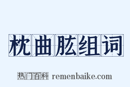 枕曲肱组词是什么意思的图片